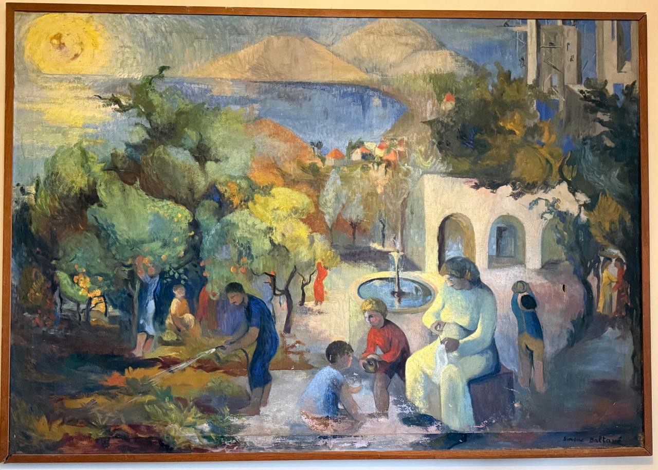 Allégorie du Liban. Huile sur toile , circa 1960.